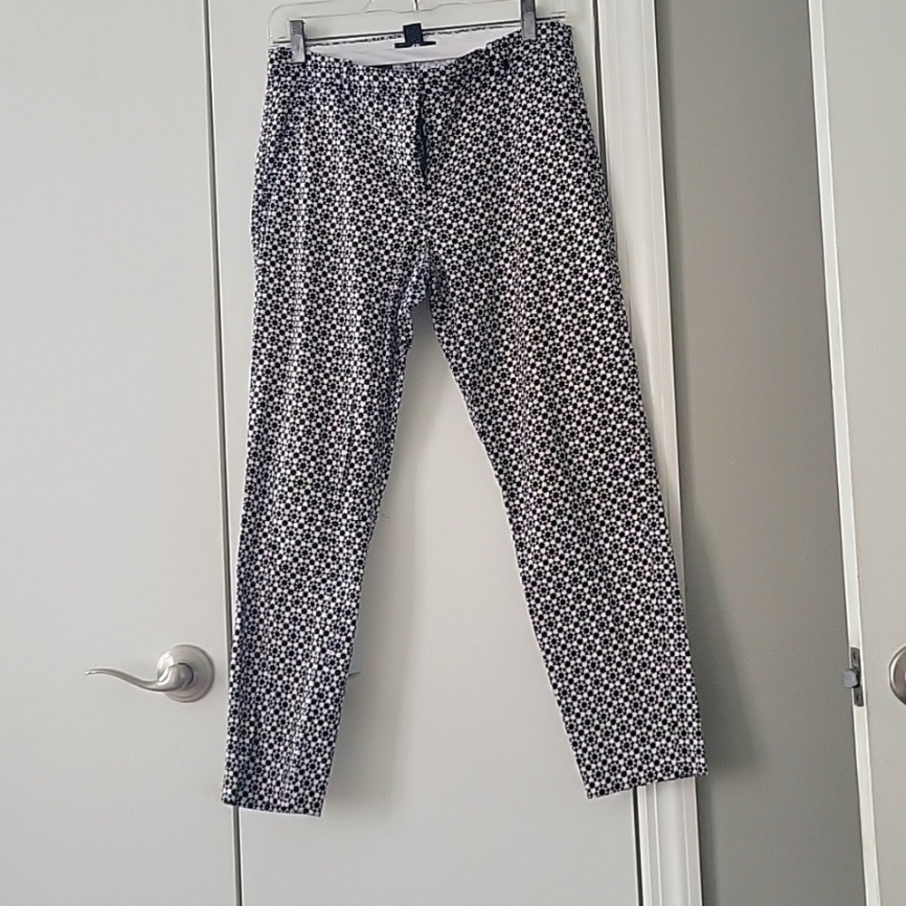 H&M size 6 black and cream/pink, pink slacks